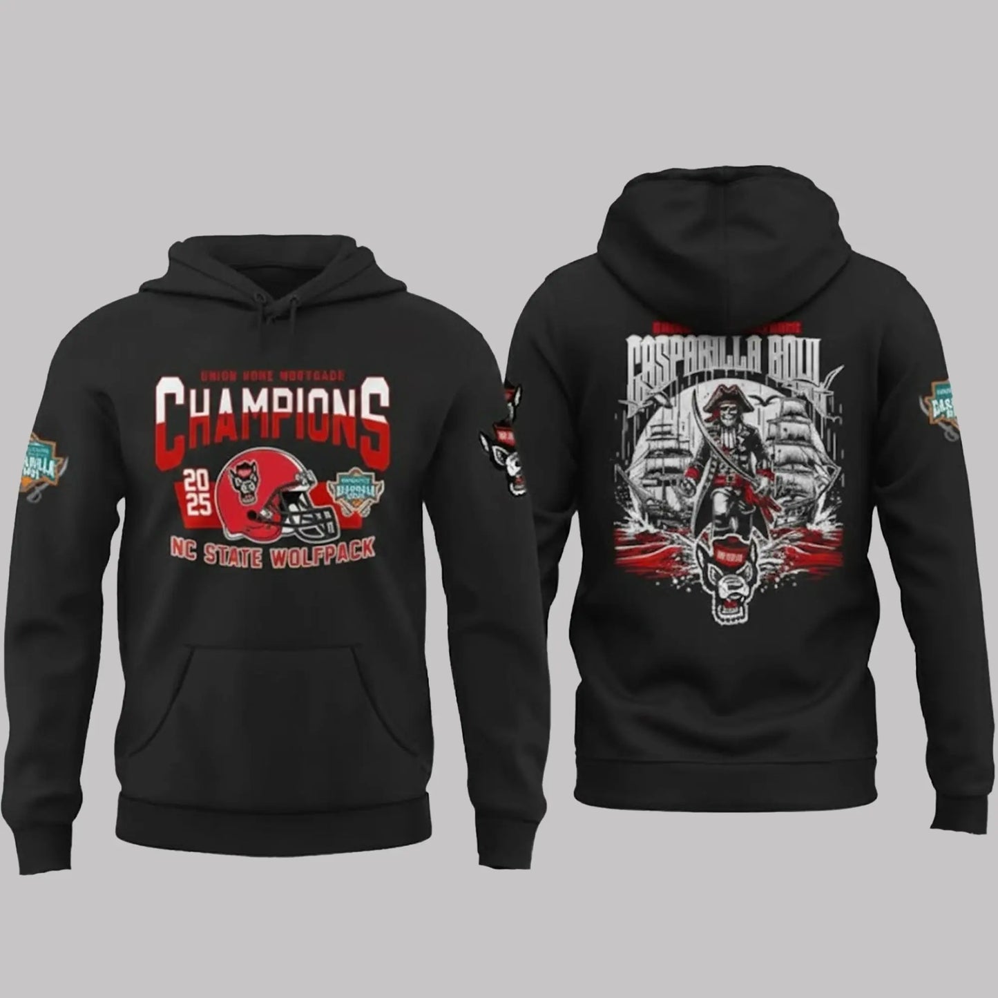 Gasparilla Bowl 2025 Champions NC State Wolfpack Union Home Mortgage Shirt