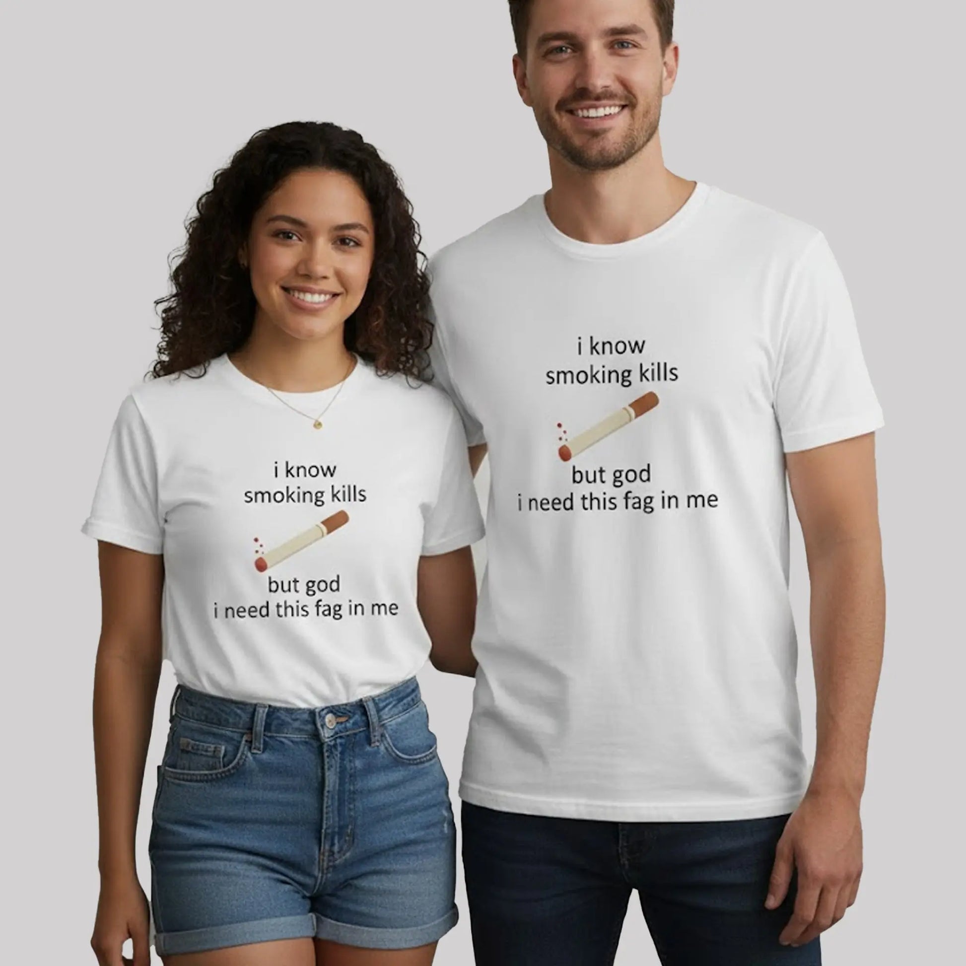 I Know Smoking Kills But God I Need This Fag In Me Shirt   theclothingtribe