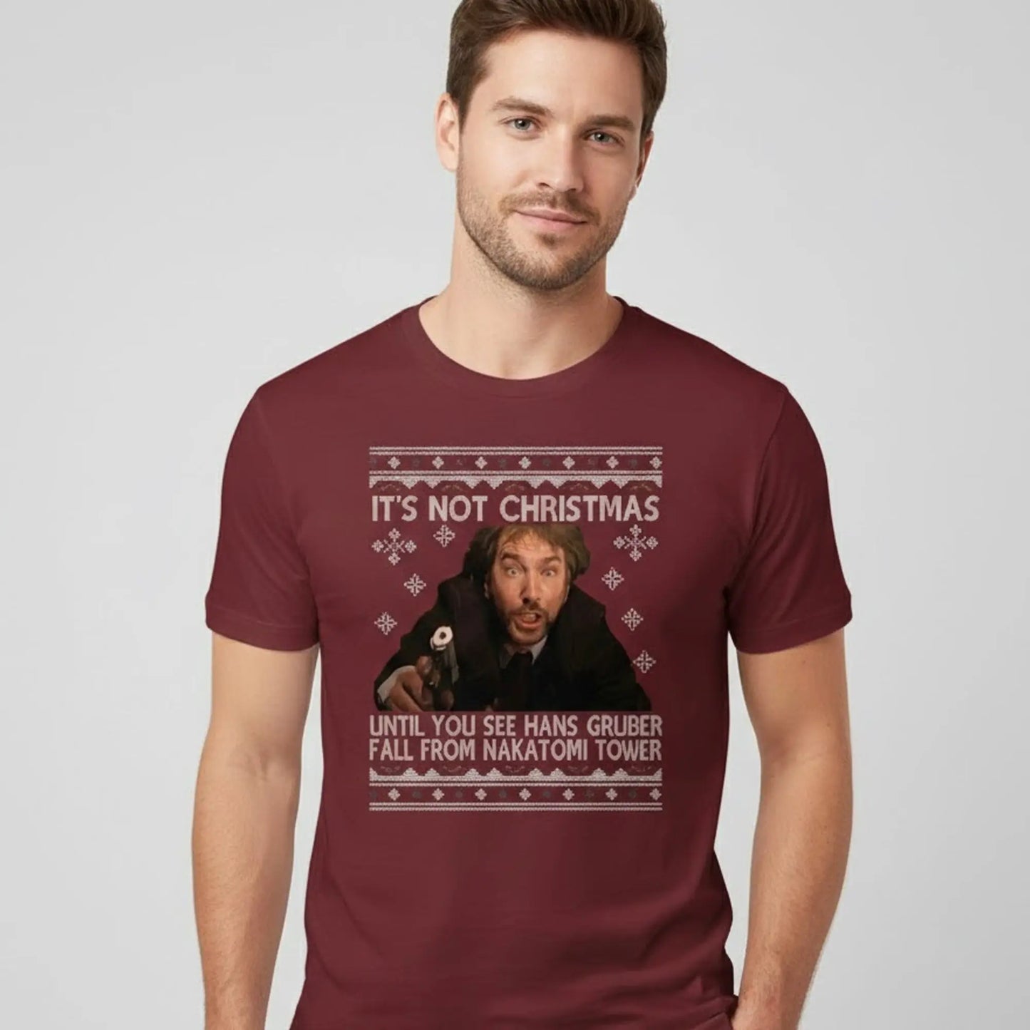 Its Not Christmas Until You See Hans Gruber Fall From Nakatomi Tower Shirt
