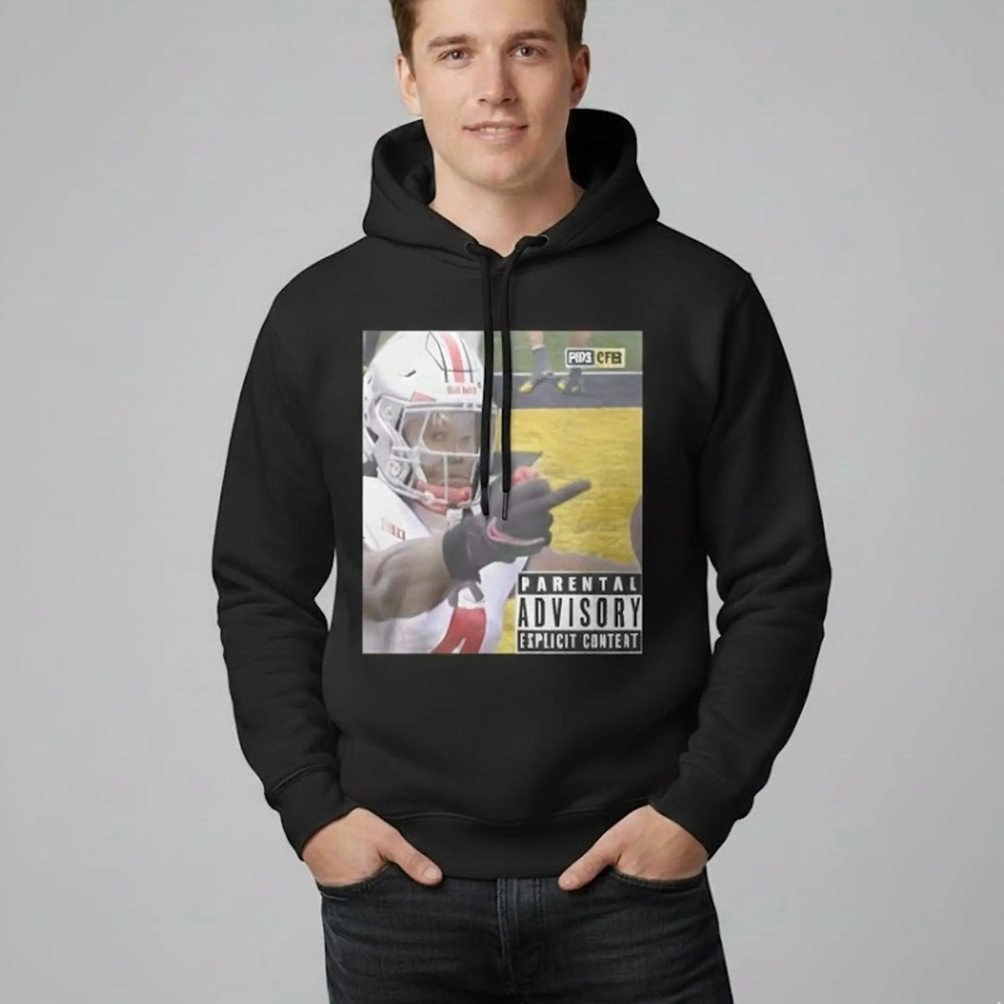 Jeremiah Smith Middle Finger Fan Michigan Shirt   theclothingtribe