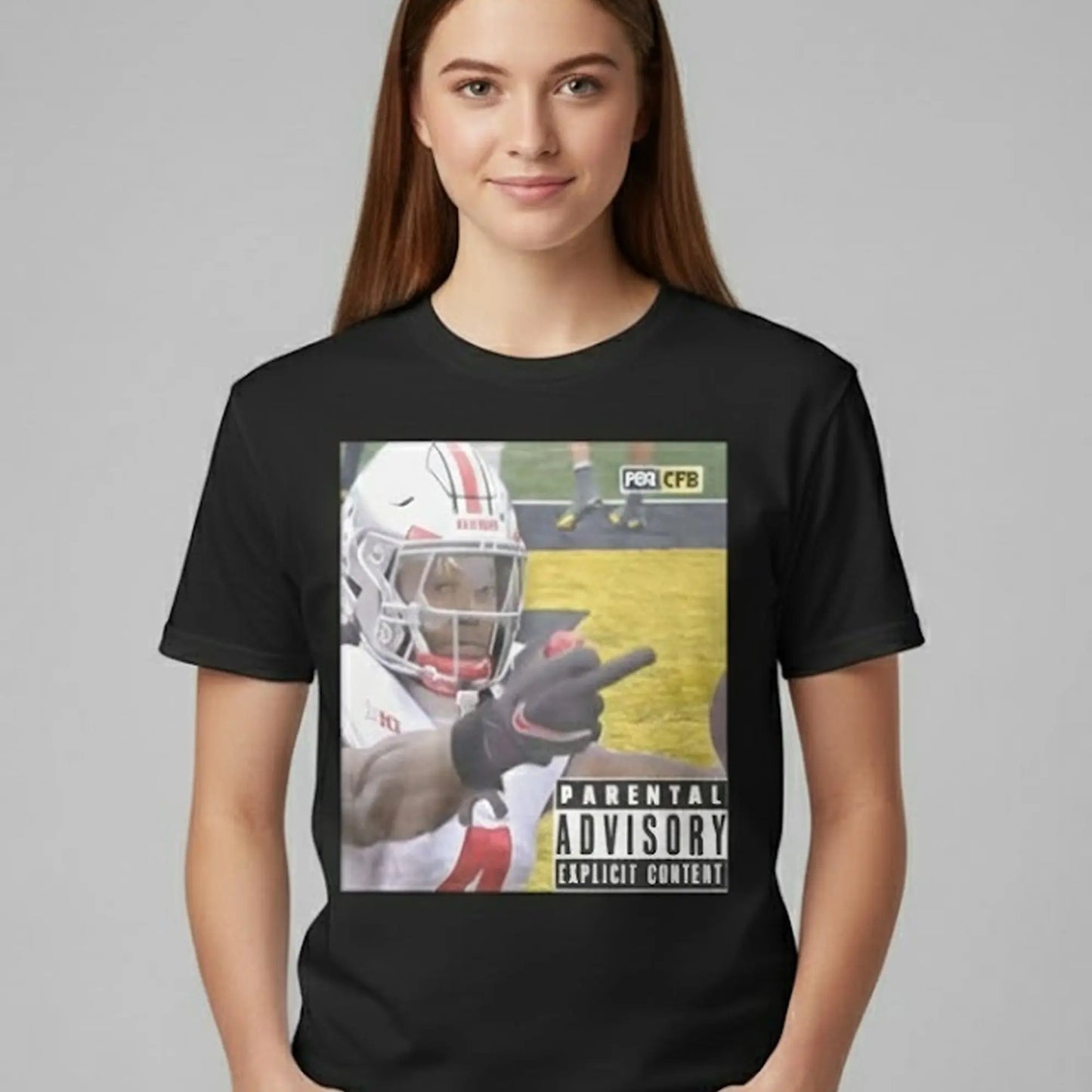 Jeremiah Smith Middle Finger Fan Michigan Shirt   theclothingtribe