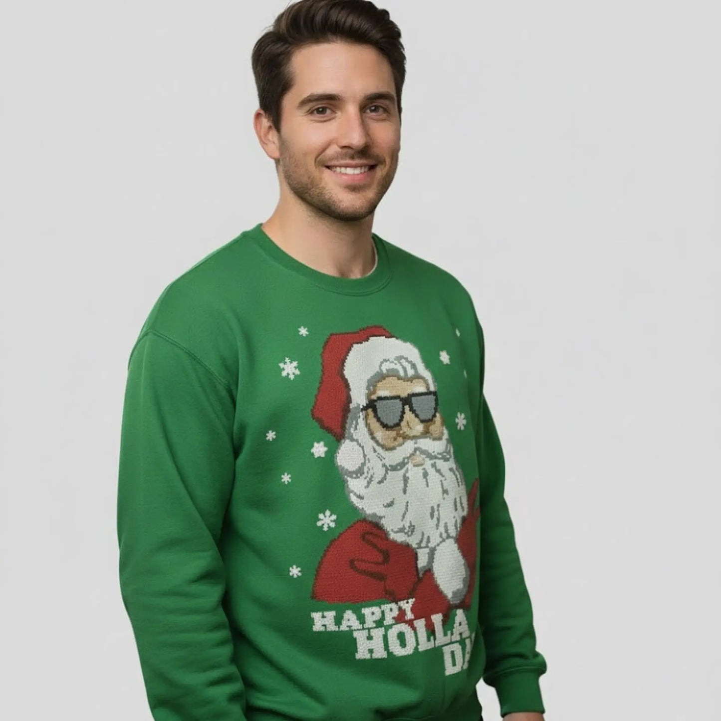Joe Burrow Happy Holla Days Christmas Sweatshirt