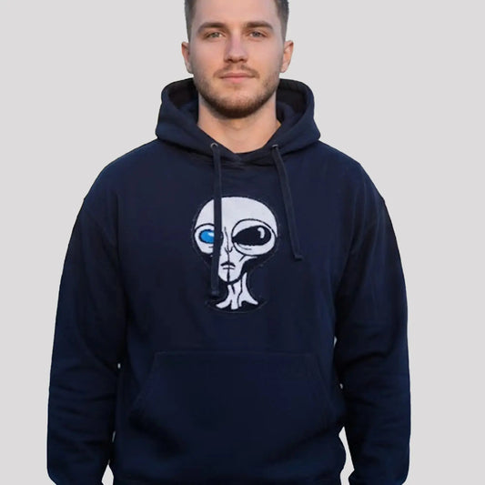 Keenan Allen Alien Embroidered Head Hoodie   theclothingtribe