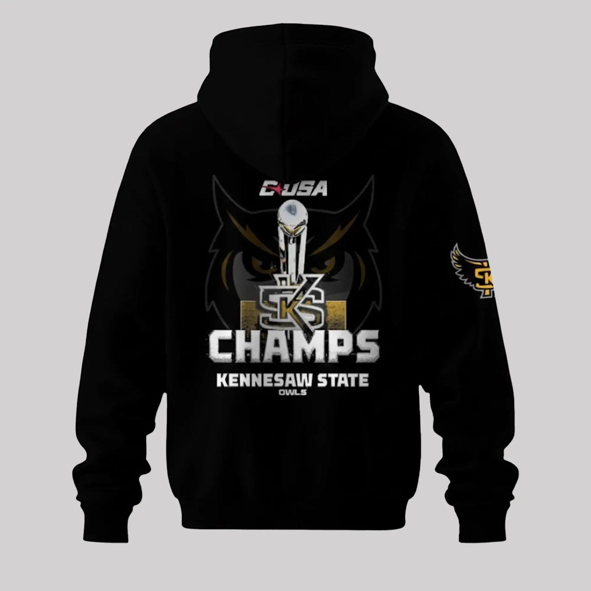 Kennesaw State Owls 2025 CUSA Football Champions Shirt   theclothingtribe