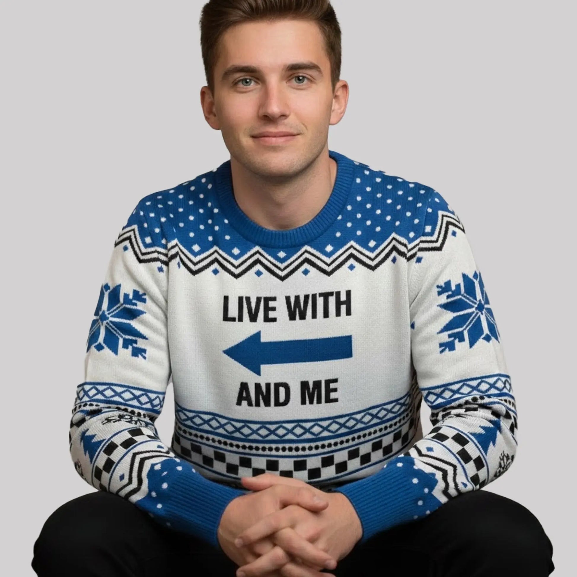 Live With Me And Christmas Ugly Sweater   theclothingtribe