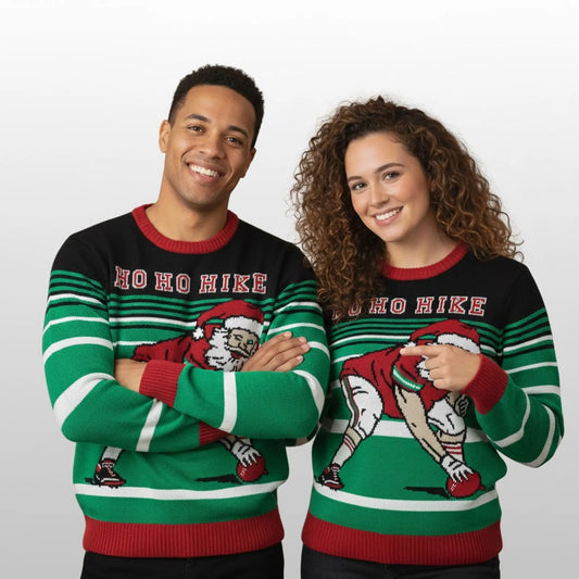 Logan Wilson Ho Ho Hike Santa Christmas Ugly Sweater