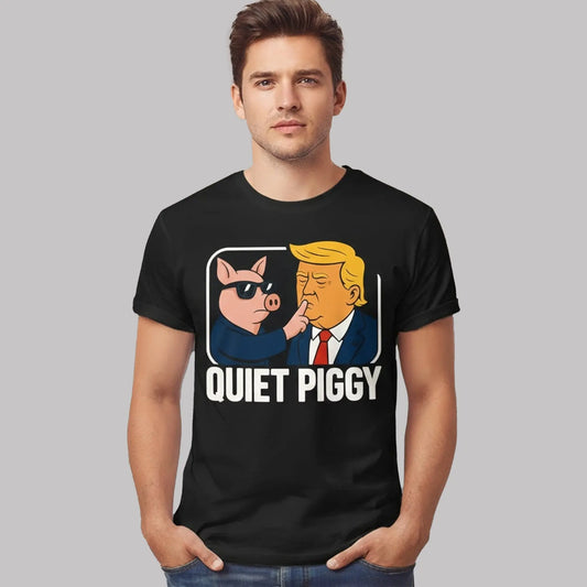 Lucas Sanders Quiet Piggy Donald Trump Shirt