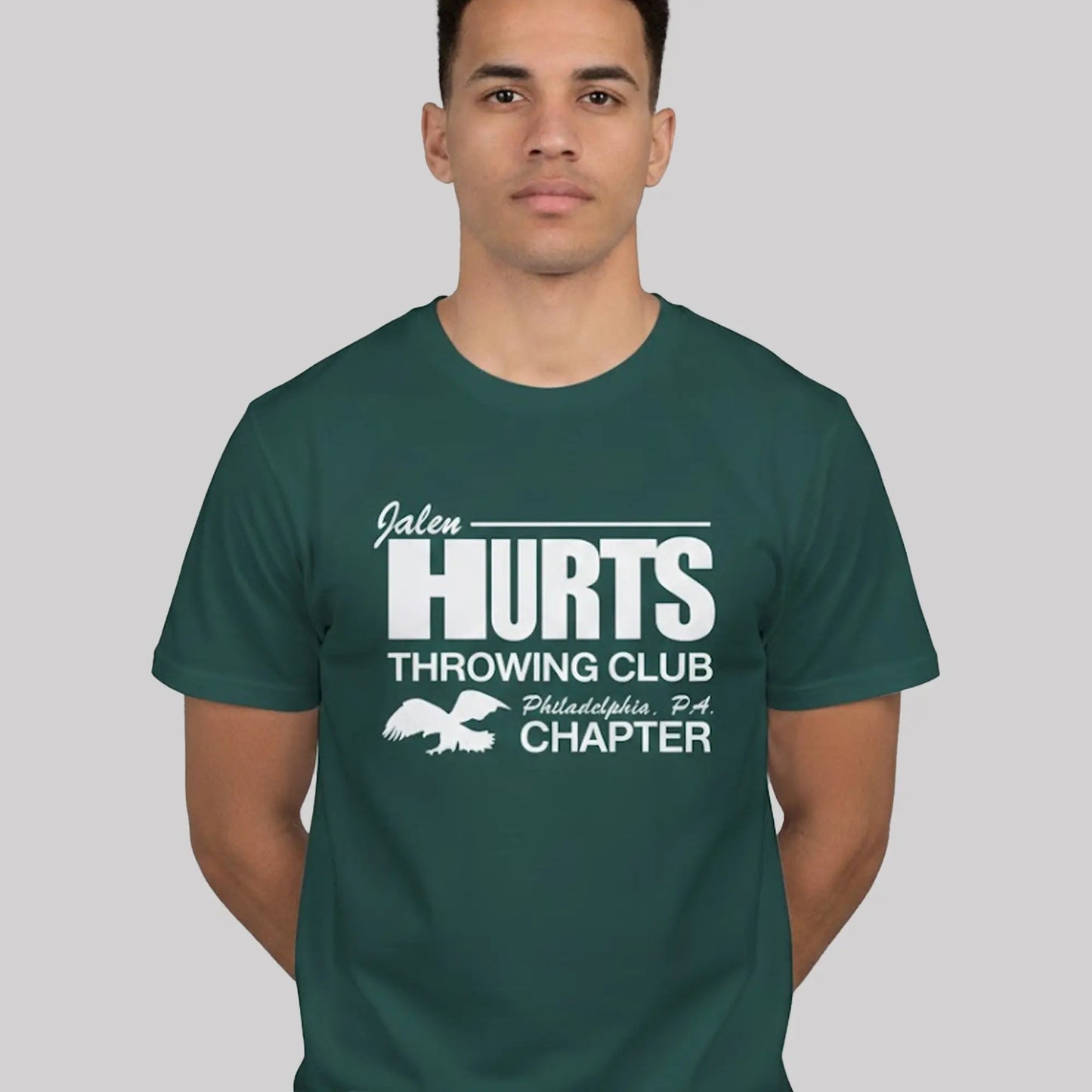 Max Dolente Jalen Hurts Throwing Club Philadelphia Eagles Chapter Shirt   theclothingtribe