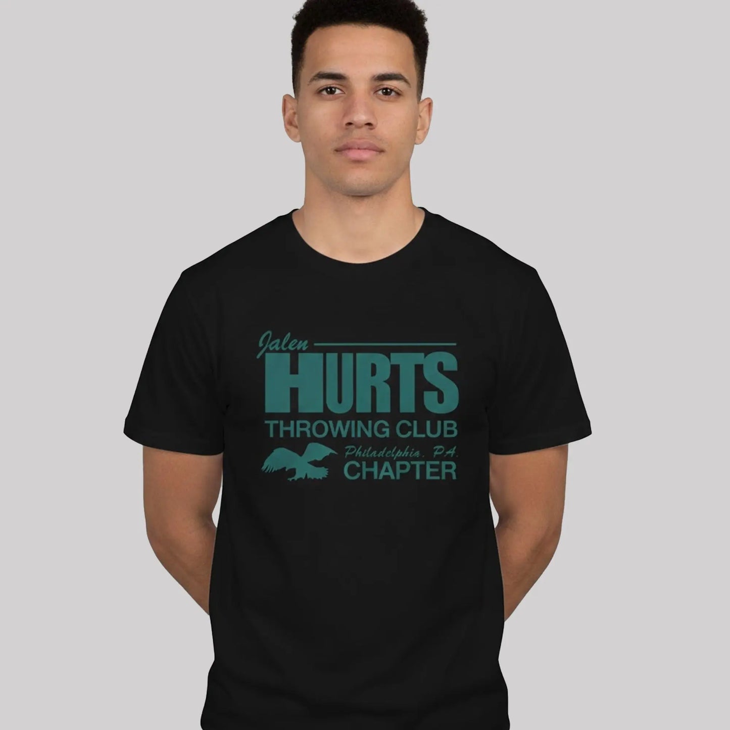 Max Dolente Jalen Hurts Throwing Club Philadelphia Eagles Chapter Shirt   theclothingtribe