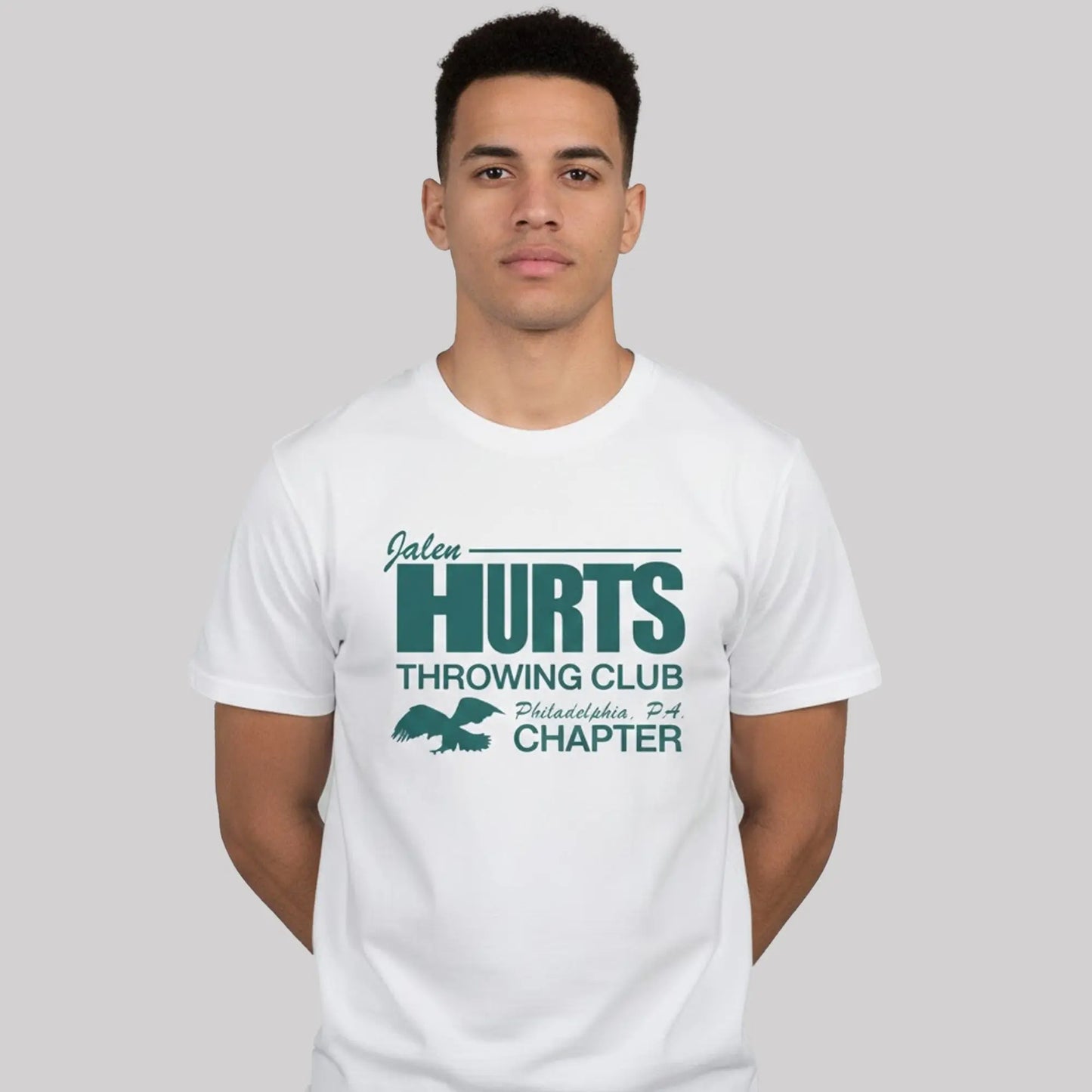 Max Dolente Jalen Hurts Throwing Club Philadelphia Eagles Chapter Shirt   theclothingtribe