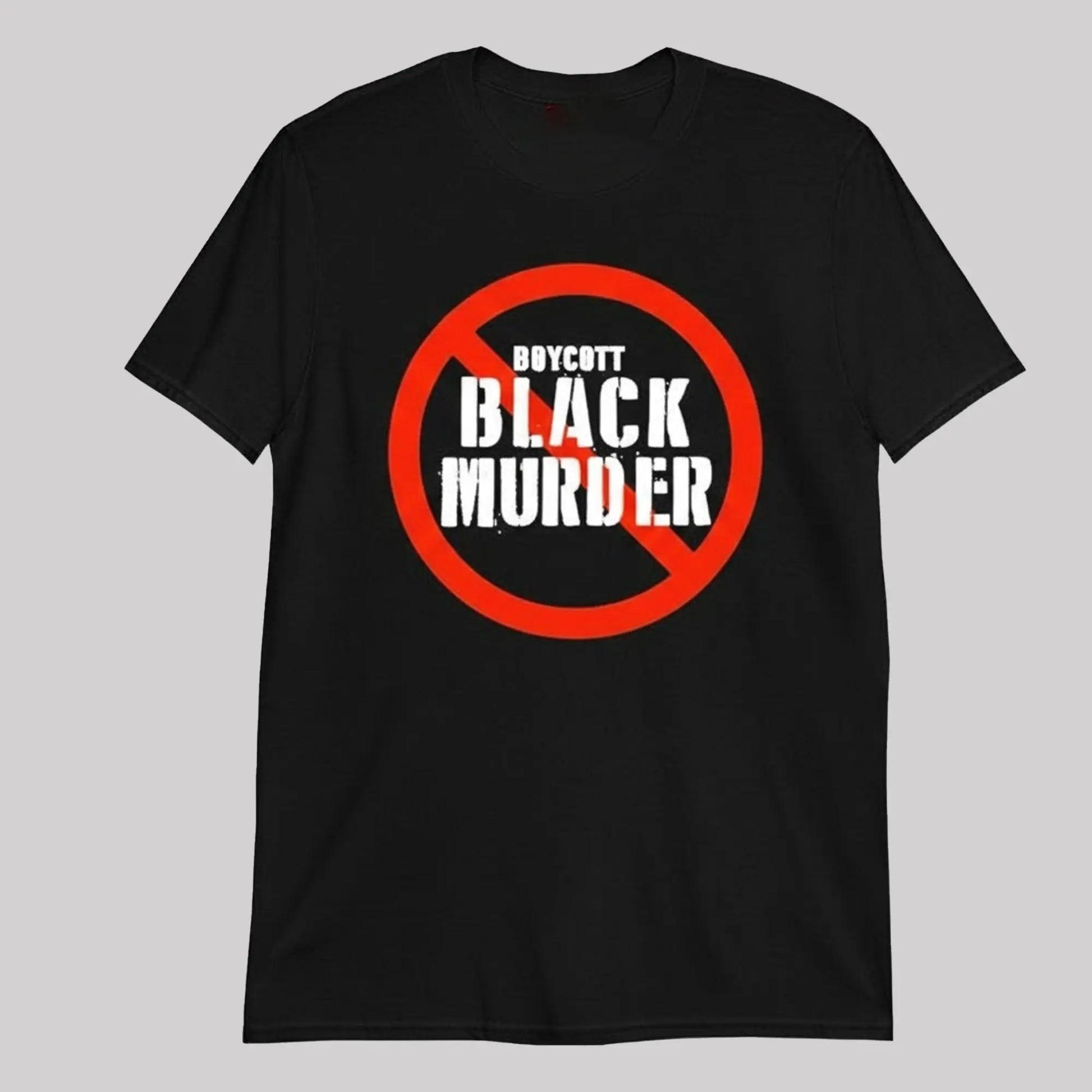 Mysonne Linen Boycott Black Murder Shirt   theclothingtribe