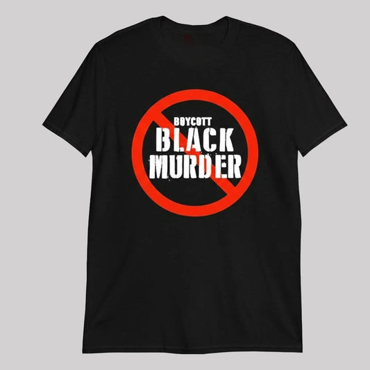 Mysonne Linen Boycott Black Murder Shirt   theclothingtribe