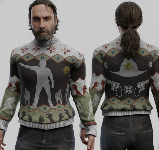 Rick Grimes The Walking Dead Ugly Sweater   theclothingtribe