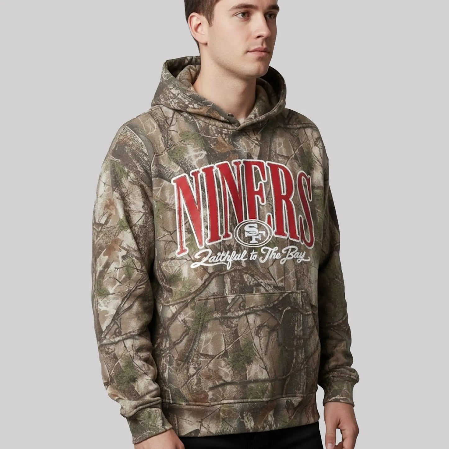 SF 49ers Fred Warner Niners Faithful To The Bay Camo Hoodie