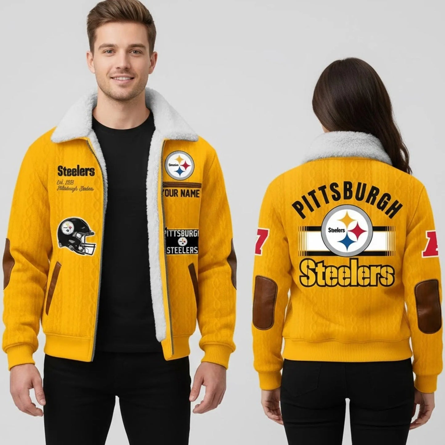 Steelers Est 1993 Winter Fleece Jacket   theclothingtribe