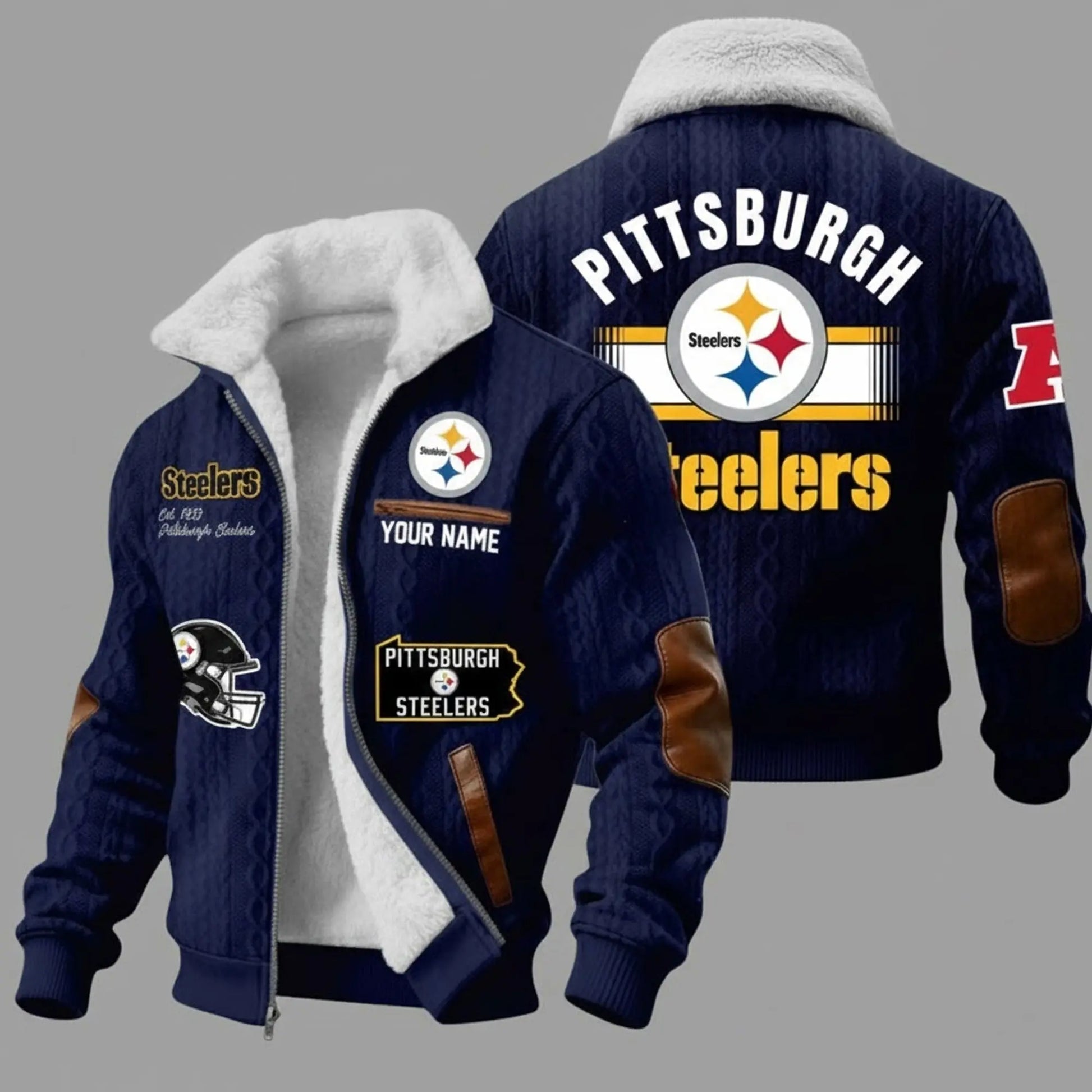 Steelers Est 1993 Winter Fleece Jacket   theclothingtribe