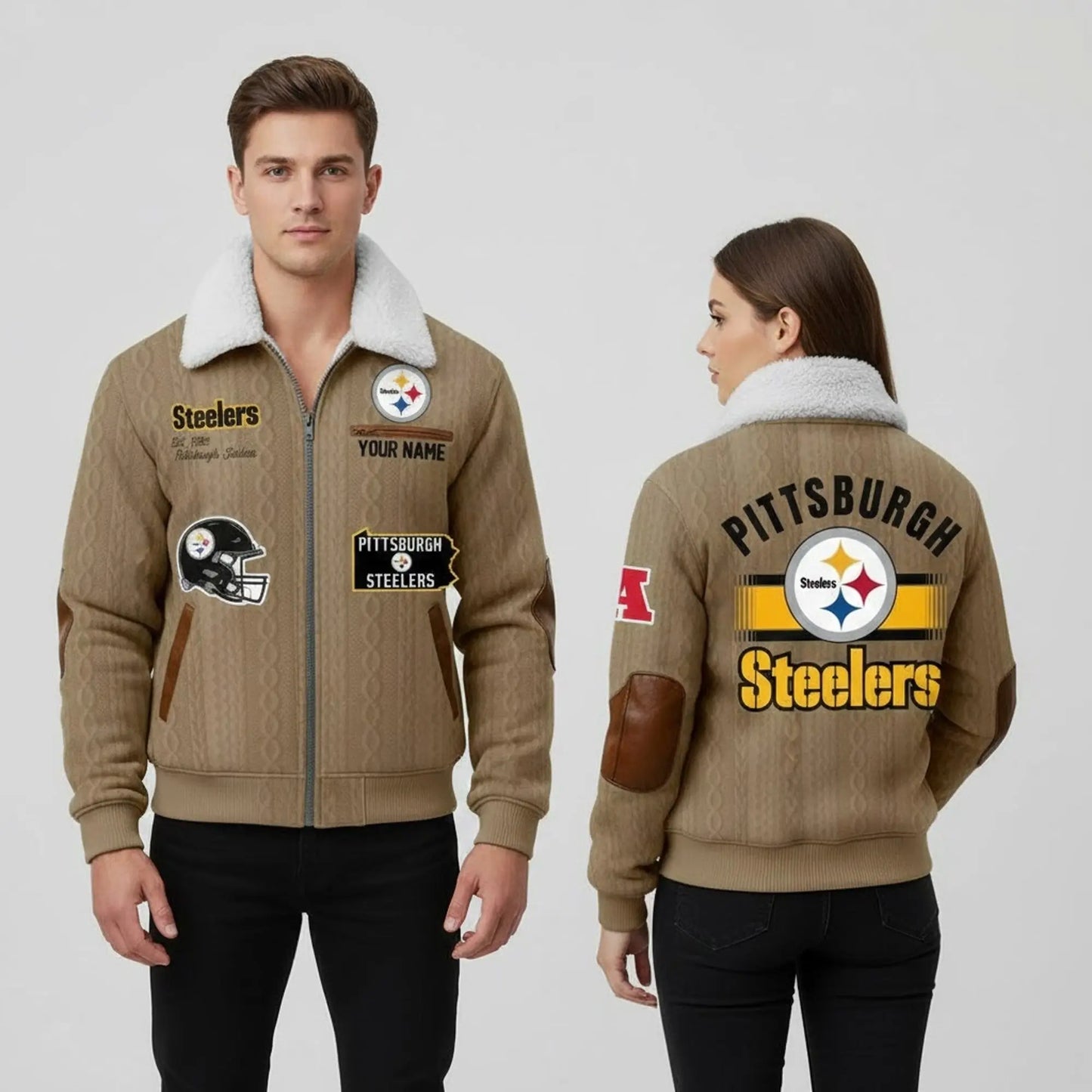 Steelers Est 1993 Winter Fleece Jacket   theclothingtribe