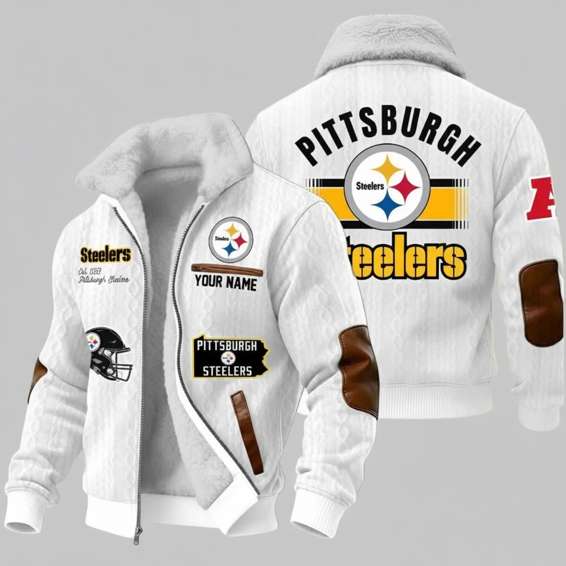 Steelers Est 1993 Winter Fleece Jacket   theclothingtribe
