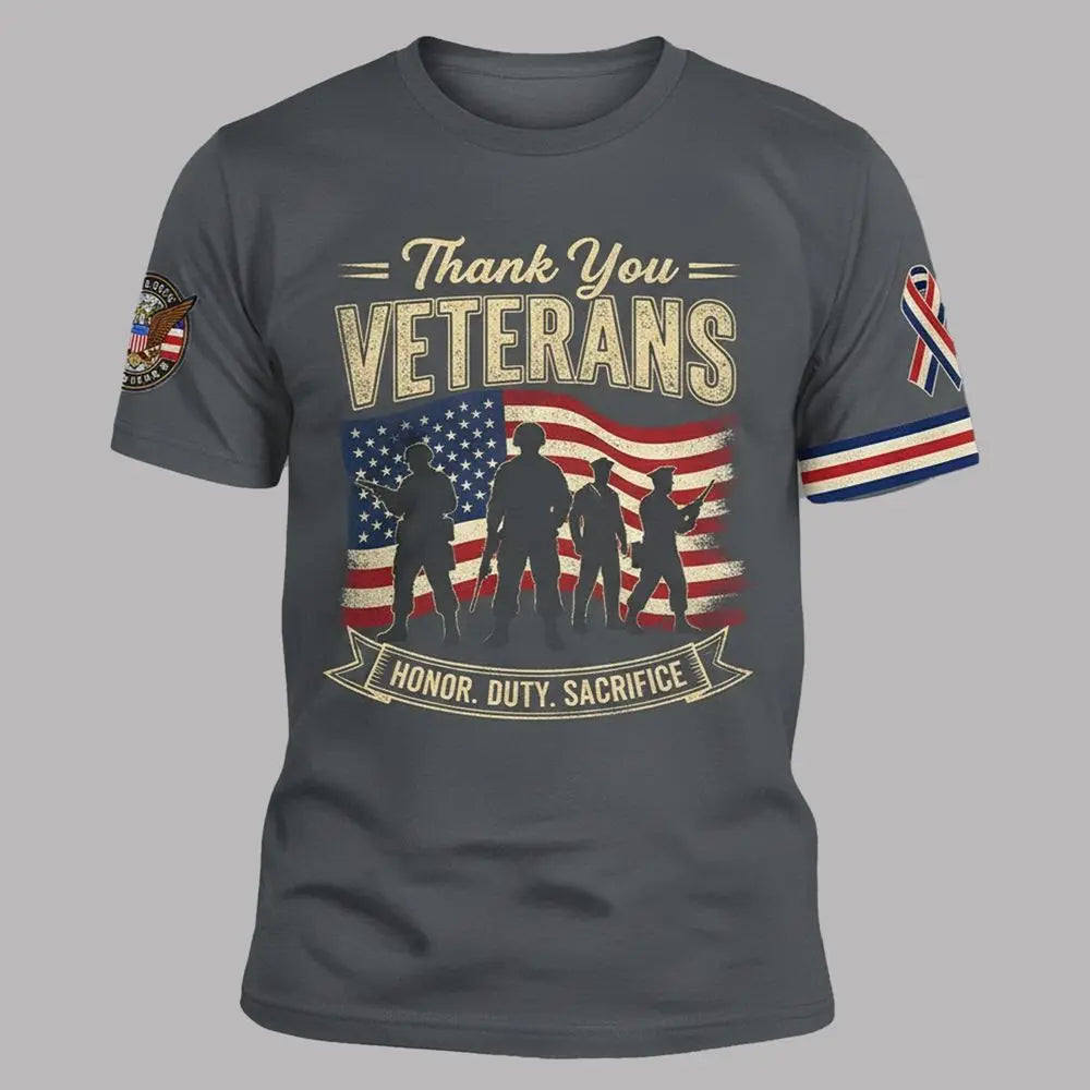 Thank You Veterans Honor Duty Sacrifice Shirt theclothingtribe