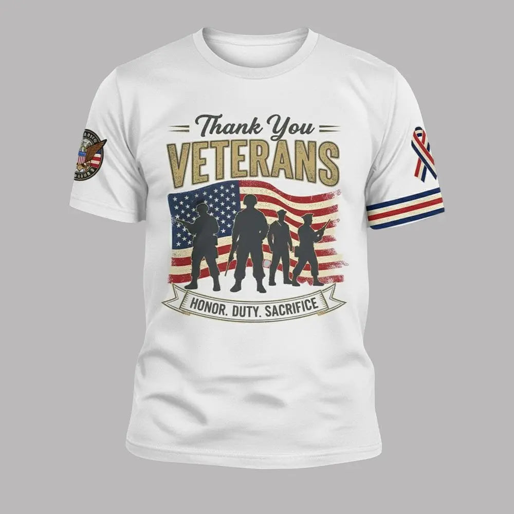 Thank You Veterans Honor Duty Sacrifice Shirt theclothingtribe