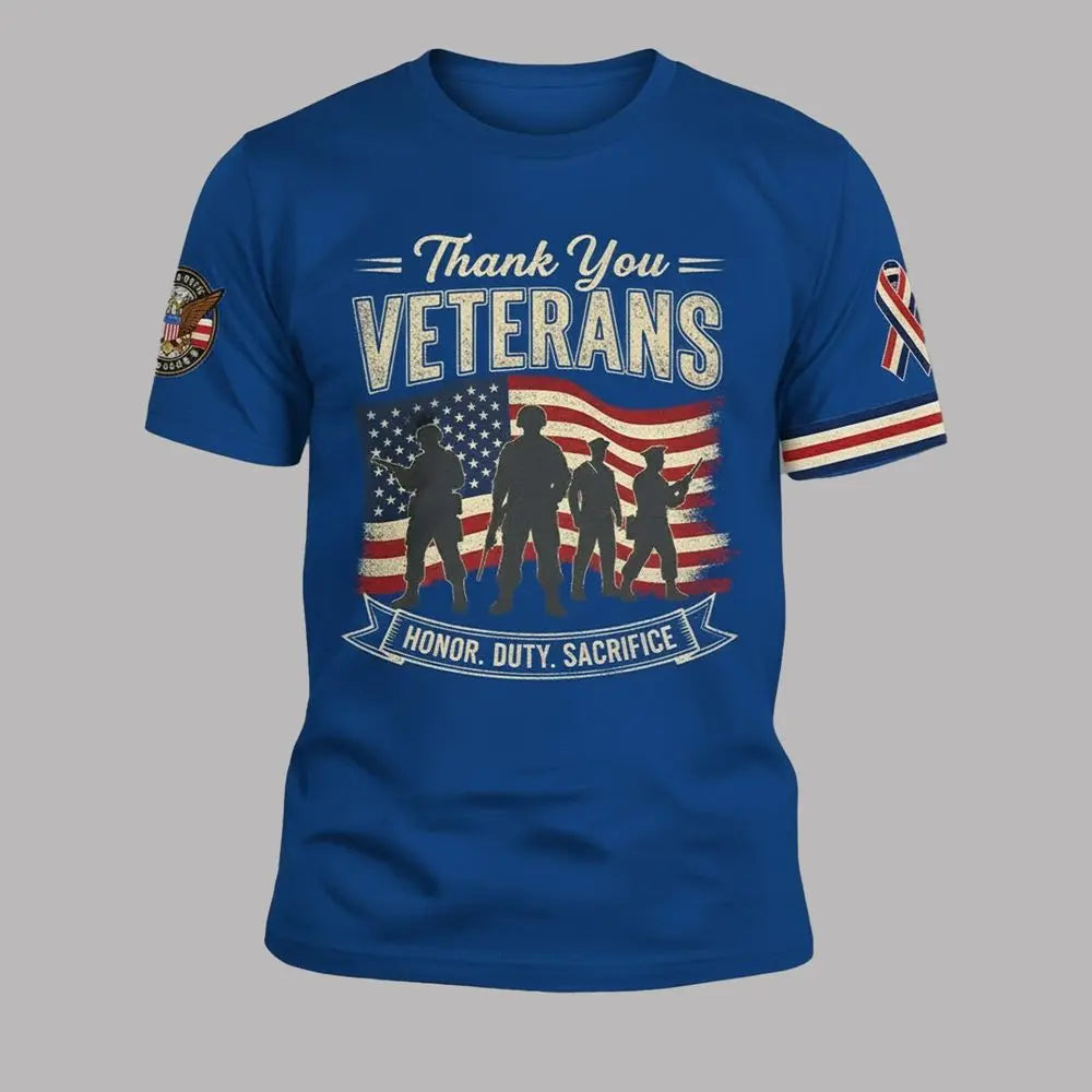 Thank You Veterans Honor Duty Sacrifice Shirt theclothingtribe