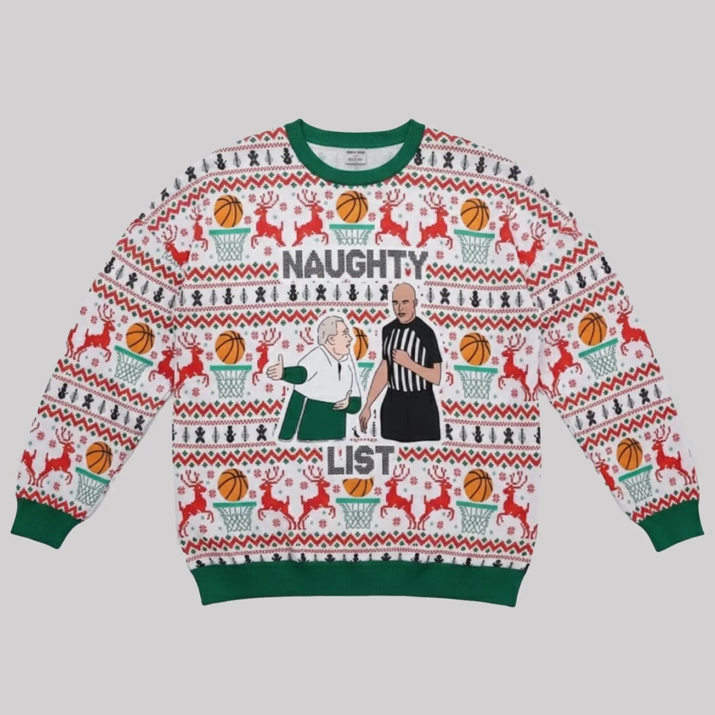 Tom Izzo Naughty List Ugly Sweater