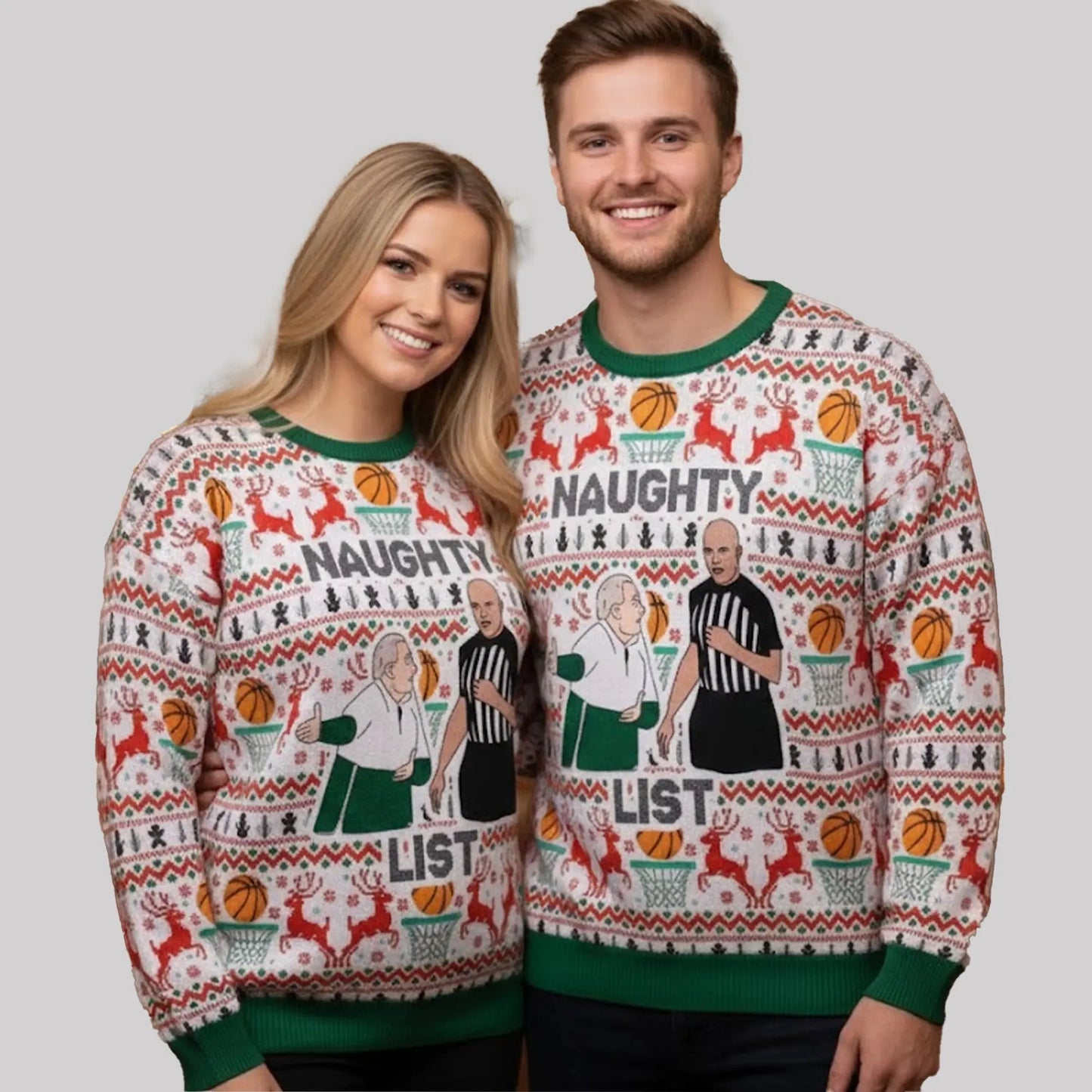 Tom Izzo Naughty List Ugly Sweater