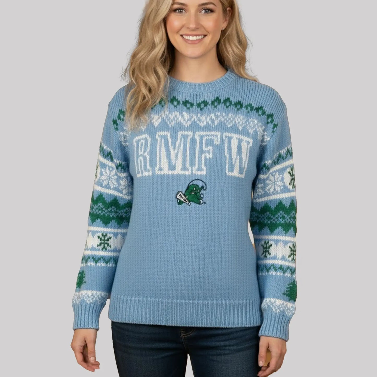 Tulane Coach Jon Sumrall RMFW Ugly Sweater   theclothingtribe