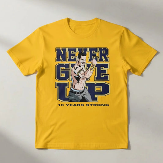 Tyrese Haliburton John Cena Never Give Up 10 Years Strong Shirt   theclothingtribe