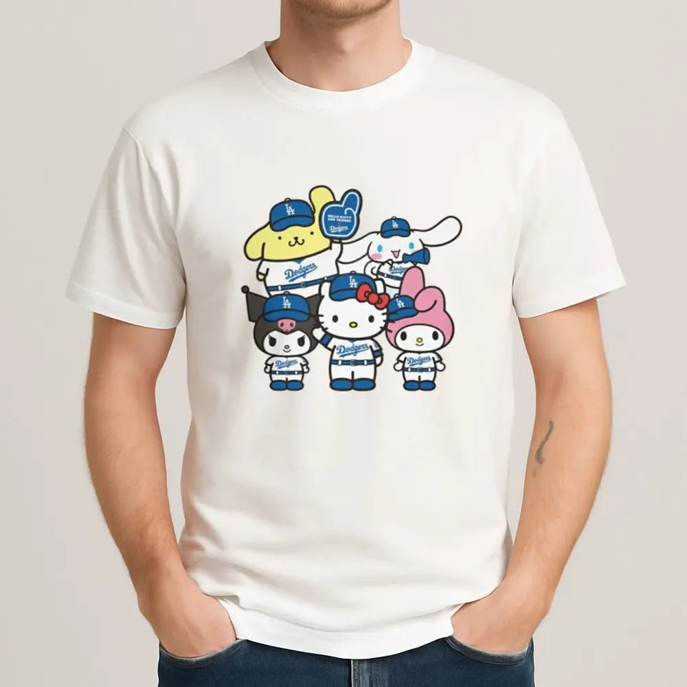 Hello Kitty x Dodgers World Series 2025 Win Shirt theclothingtribe