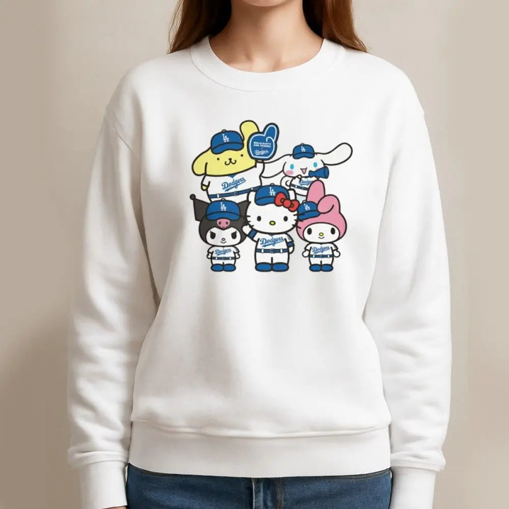 Hello Kitty x Dodgers World Series 2025 Win Shirt theclothingtribe