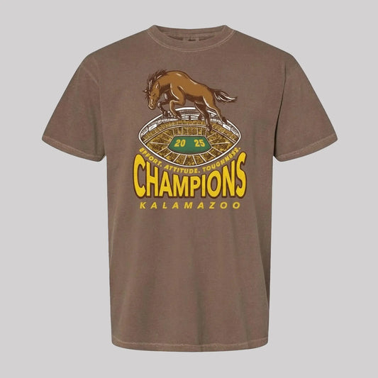 Western Michigan Broncos 2025 Champions Kalamazoo Shirt   theclothingtribe
