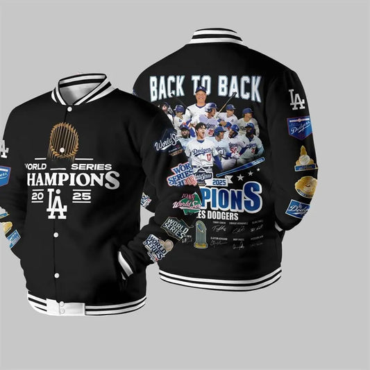 Los Angeles Dodgers World Series Champions 2025 Back To Back Jacket theclothingtribe