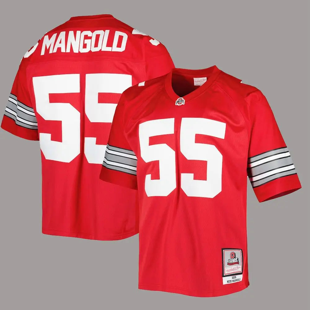 2025 Ohio State Jeremy Ruckert Nick Mangold Jersey theclothingtribe